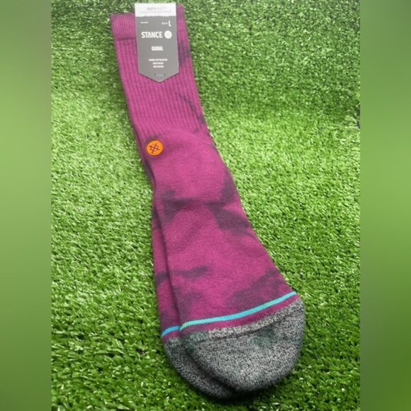 Stance Scarabaeus Crew Socks - Purple, Large, NWT - Picture 3 of 5